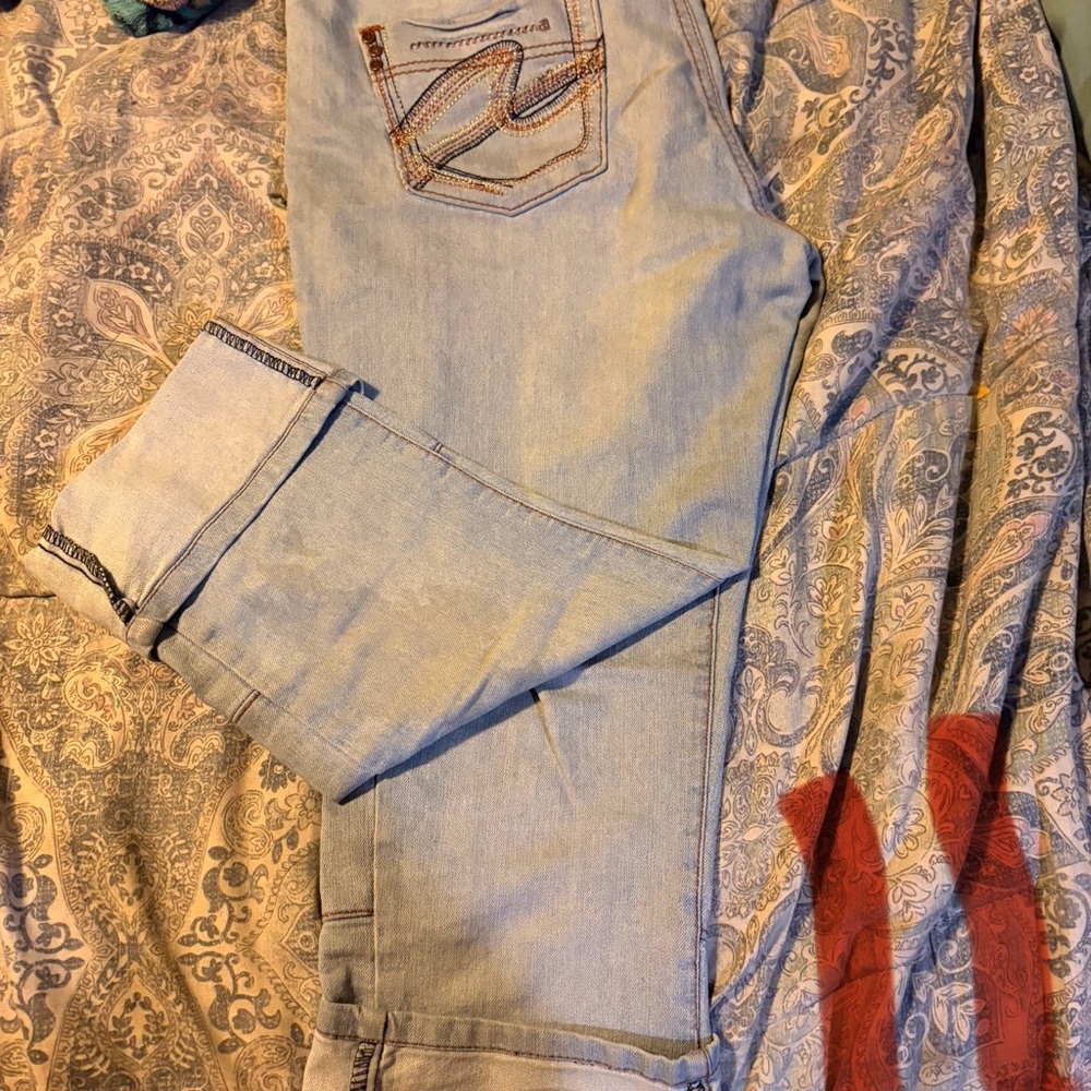 Source Unknown Light Blue Ankle Jeans